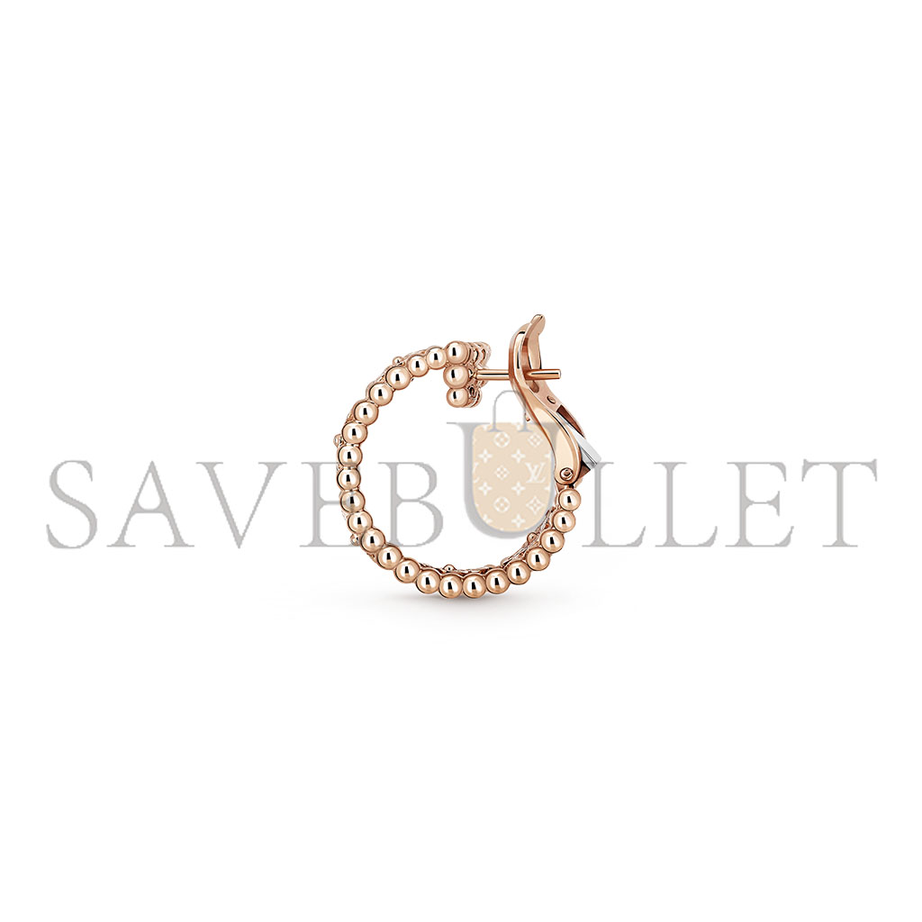 V*N CL*F arpels perlÉe clovers hoop earrings vcaro2mk00